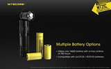 Nitecore MT21C - Linterna Ajustable (1,000 lúmenes, 90 Grados), Color Negro