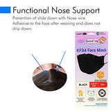 Paquete de 20 mascarillas desechables 3D premium para niños KF94, máscara para jóvenes, edad de 5 a 15 años, filtros de 4 capas, (1 máscara flexible gratis) Good Day, máscara antipolvo para cubrir la boca, paquetes individuales, fabricado en Corea. (20)