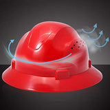 Casco seguridad  Aumente El Diseño de Ventilación del Casco Estándar ANSI del Casco de ala Grande de 40 Mm En Ambos Lados Material de FRP Absorción de Impactos de 4 Puntos Obras de Construcción de Moda