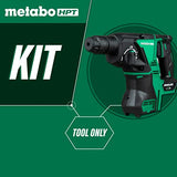 Metabo HPT Taladro giratorio inalámbrico MultiVolt™ de 36 V (solo herramienta - sin batería) | SDS Plus | 1-1/8 pulgadas | Control de fuerza reactiva | 3 modos | Adaptador de CA opcional | DH36DPAQ4