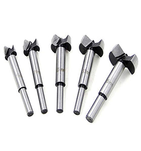 Brocas fresadora Set 15-35mm 5 unids, Taladro de Madera de carburo Acero de Alta Velocidad Broca Fresadora Madera Hole Saw Avellanadoras Bisagra Aburrido Agujero, Paquete de Ampolla