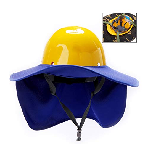 Sombrero de ala Grande Sombrero Duro Seguro Laboral Protector Solar Hombres Y Mujeres En El Sitio Varios Colores Disponibles Resisten Los Rayos UV Cascos de ABS De Alta Resistencia Construcción