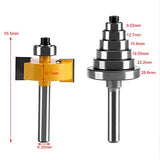 1/2"H - 1/4" Broca para fresadora de conejeras