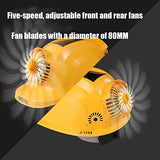 Casco de seguridad, gorra de trabajo impermeable de seguridad, sombrero de sol de construcción de sitio de construcción de verano recargable, refrigeración de aire acondicionado masculino FiveS