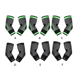 WUUOSSYUIS Paquete de 2 coderas, manga de apoyo, cómoda absorción de sudor, secado rápido, protección portátil para tenis, envoltura para brazos , Negro , XL