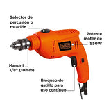 Rotomartillo 3/8 550W 1 Velocidad 2900Rpm 0-46400G B+D Tb550