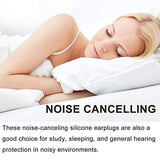 Tapones para los oídos para dormir, reutilizables, de silicona, moldeables, con cancelación de ruido, bloqueo de sonido, para natación, ronquidos, conciertos, disparos, aviones, músicos, 32 dB más alto NRR