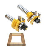 Juego de brocas fresadora para madera para machihembrar madera mango de 1/2 pulgadas Conjunto de Bits del Panel del Enrutador