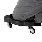 Rodilleras Deslizantes Multifuncionales que Ahorran Trabajo Almohadilla de Rodillas para Carpintería con Rueda Universal, con Rueda Universal Ajustable, para Uso en Interiores Y Exteriores(Negro)