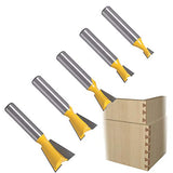 Brocas Fresadora  5 Unids de cola de milano Broca de cola de milano Extremo de cola de milano para herramientas de mano de madera de proceso Accesorios