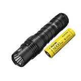 NITECORE MH12S - Linterna recargable USB-C de 1800 lúmenes con batería recargable y cable USB Eco-Sensa incluido, actualización de MH12GT