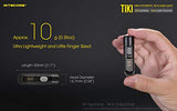 Nitecore TIKI LE 300 lúmenes micro USB recargable llavero linterna/luz estroboscópica policial con cable de carga USB de la marca EdisonBright