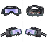 Gafas de soldadura de oscurecimiento automático, área de visión de 4.72 x 1.37 pulgadas, gafas de soldadura ensamblables con máscara de sombra ancha 4/9-13, trabajo de sensibilidad ajustable para cortar, moler para Tig Mig – TR1012