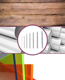 Dremel 628 brocas de precisión, juego de accesorios con 7 brocas multiusos para herramienta giratoria