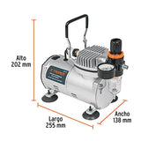 Truper COMP-AERO, Compresor de diafragma para aerógrafo, 1/5 HP, 110 V