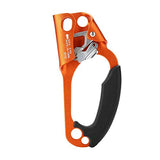 Ascenso de Escalada, Dispositivo de Escalada Abrazadera de Mano Derecha para Cuerda de Escalada para Equipos de Escalada en Roca Ae 8 Mm a 13 Mm(Anaranjado)