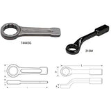 Bahco Ring end slogging wrench, deep offset, metric 315M-30 pack of/paquete de 1