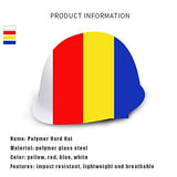 Casco De Seguridad para ConstruccióN, Casco De Servicio Pesado - ala De 2 Pulgadas, FRP Transpirable con Tiras Antisudor.