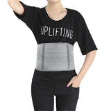 FakeFace Correa térmica gruesa para hombre y mujer, para invierno, de cachemira, cinturón de apoyo lumbar reumático, dolor de espalda, soporte térmico, abdominal, estómago, calentador de riñón, banda protectora gris