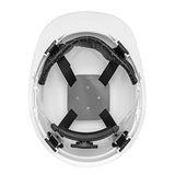 Casco de seguridad color blanco, de polietileno