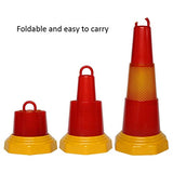 Multifuncional de tráfico Cono del camino estacionamiento Conos de la seguridad LED Cono telescópica barricada de seguridad Advertencia Cono de advertencia de tráfico Cono de la seguridad