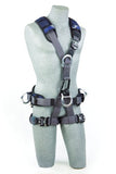 3M 1113346 DBI-SALA ExoFit NEX - Arnés de rescate de cuerpo; parte trasera de aluminio/delantero/suspensión; anillos en D, cinturón con almohadilla/anillos laterales en D, correas de bloqueo para las piernas, mediano, azul/gris