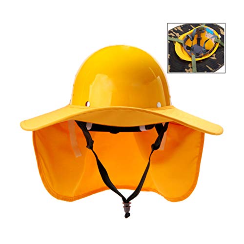 Sombrero de ala Grande Sombrero Duro Seguro Laboral Protector Solar Hombres Y Mujeres En El Sitio Varios Colores Disponibles Resisten Los Rayos UV Cascos de ABS De Alta Resistencia Construcción