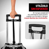 Redlemon Diablito Plegable de Aluminio con Capacidad para 100 kg de Carga, Llantas y Base Plegables, Mango Ergonómico y Ajustable hasta 97 cm de Altura, Resistente y Ligero, Fácil de Guardar
