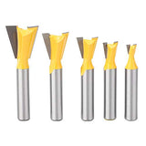 Brocas Fresadora  5 Unids de cola de milano Broca de cola de milano Extremo de cola de milano para herramientas de mano de madera de proceso Accesorios