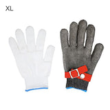 XUSIJAKQ1 Guantes de seguridad universales de nivel 5, ajustables, recubiertos de látex, más anillo de acero PE, manoplas de trabajo, correa de muñeca elástica, Rojo, SG