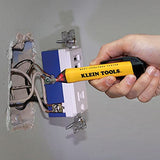 Probador de voltaje sin contacto tipo lápiz de 50 a 1000 V CA con alarmas LED sonoras e intermitentes y clip de bolsillo - NCVT-1P Klein Tools