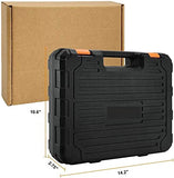 SEASKY Caja de Herramientas 100 En 1, Fijo Más Estable, Kit de Herramientas Manuales de Reparación Portátil y Universal, Toda Forja de Acero,Kit de Herramientas para El Hoga Carpintería Oficina…
