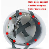 Casco Resistente, Casco FRP: DiseñO De Malla Transpirable, Casco De Seguridad De ConstruccióN con Sistema De SuspensióN Ajustable De 4 Puntos.