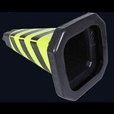 Set De 5 X Cono De Tráfico Cono De Seguridad Altura 50 Cm Pieza De Señalización Emergencia Pilón De Seguridad Con Rayas Reflectantes Flexible Y Transportable,Red