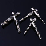 Juego de Brocas de taladro compuesto de manija hexagonal, brocas M10 HSS de vástago hexagonal de 1/4"y brocas cónicas de rosca Pieza de herramienta eléctrica