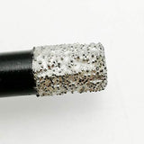 Brocas de núcleo de diamante de 1/4 pulgadas, 2 uds para baldosas de cerámica de porcelana, ladrillo de mármol, sierra de agujero soldado al vacío de 6mm