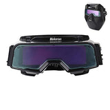Gafas de soldadura de oscurecimiento automático, área de visión de 4.72 x 1.37 pulgadas, gafas de soldadura ensamblables con máscara de sombra ancha 4/9-13, trabajo de sensibilidad ajustable para cortar, moler para Tig Mig – TR1012