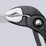 Knipex Cobra Tenaza para Bombas de Agua Hightech con Fundas Esbeltas en Dos Componentes, Cromado, 250 mm