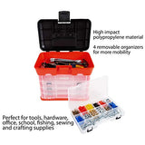 Stalwart 75-3182A Rack System Tool Box with 4 Organizers, 11"