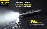 Nitecore MH10 1000 LM Recargable CREE XM-L2 U2 Linterna LED, Negro, Izquierda/Derecha