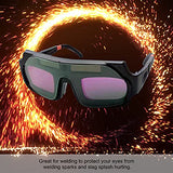 GAFAS PARA SOLDAR Solinder Solar Powered Auto Os cimiento Soldadura Goggle Máscara Casco Soldador Gafas PC Lente Ojo Gafas para protección de Soldadura