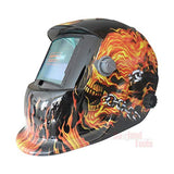 Oakland CE-M9 Careta Para Soldar Electronica Ajuste De Matraca Fuego Calavera, color, pack of/paquete de 1