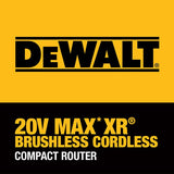 DeWalt DCW600B 20 V Max XR Router compacto (solo herramienta)