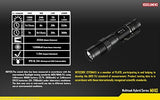 Nitecore MH10 1000 LM Recargable CREE XM-L2 U2 Linterna LED, Negro, Izquierda/Derecha