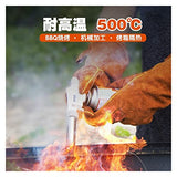 Guantes de soldador Guantes de soldador de cuero de invierno resistente a alta temperatura resistente al desgaste wear-resistant, anti-scalding, flame retardant