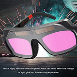 Funien Soldadores automáticos de luz Variable Gafas de Soldadura Soldadura Protecciones antideslumbrantes Gafas de Soldadura Profesionales Soldadores de Utilidad Herramientas de Soldadura