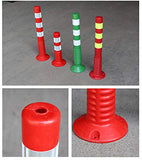 Bolardo de estacionamiento en Garaje Marcadores de Carretera Reflectantes Conos de tráfico de plástico Bolardo de Seguridad para áreas sensibles al tráfico (Tamaño: 750x80 mm) (750x80 mm)
