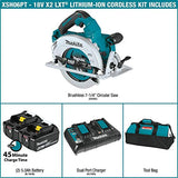 Makita XSH06PT 18V X2 LXT® Litio-Ion (36V) sin escobillas Kit de sierra circular de 7-1/4" (5.0Ah)