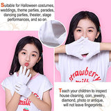 12 pares de algodón blanco suave unisex para manos secas guantes de trabajo joyas de plata guantes de inspección humectantes eccemas guantes de algodón, tamaño pequeño para niño…