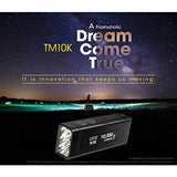 Nitecore TM10K - TM10K Tiny Monster - Linterna de 10,000 lúmenes, Linterna Recargable, Color Negro
